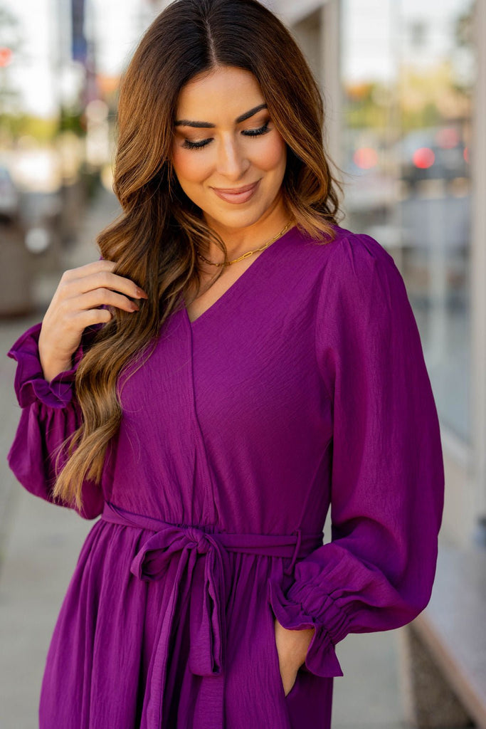 Wrap Top Tiered Maxi Dress - Betsey's Boutique Shop -