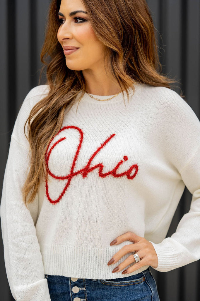 Ohio Tinsel Sweater - Betsey's Boutique Shop -