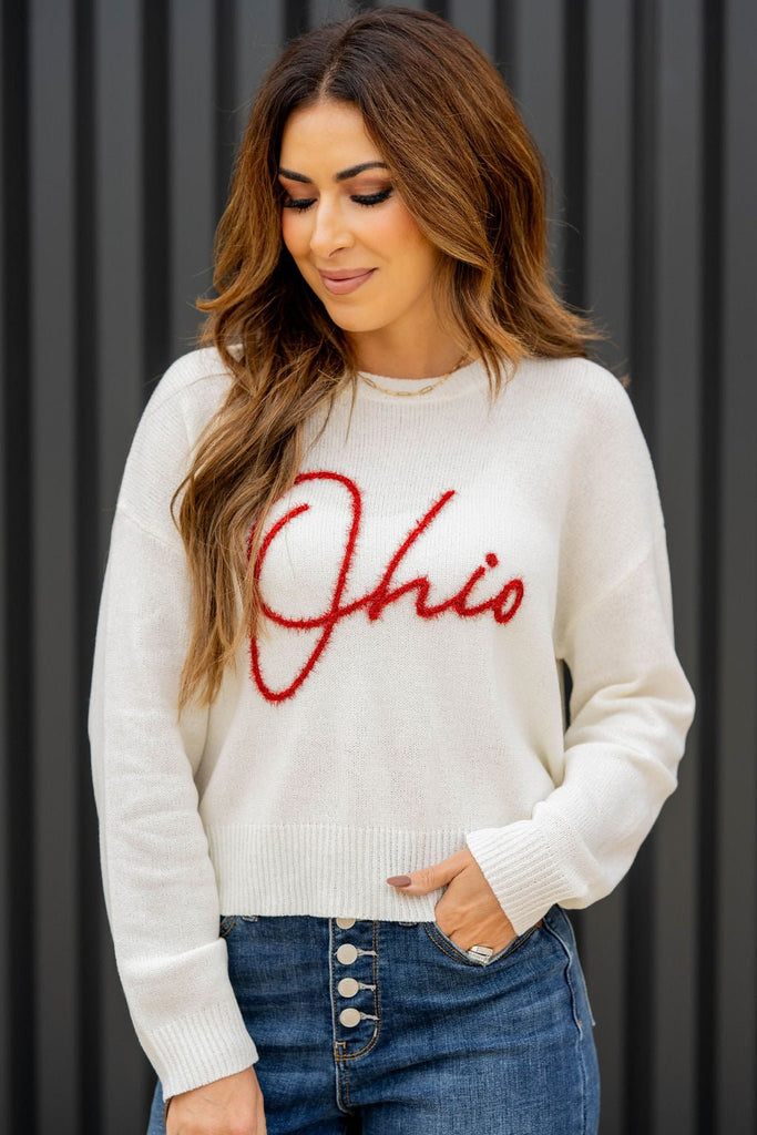 Ohio Tinsel Sweater - Betsey's Boutique Shop -