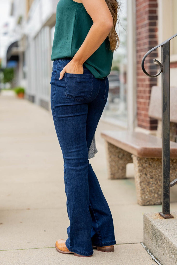 Betsey's Flare Denim Jeggings - Betsey's Boutique Shop -