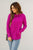 Lightly Ribbed Cowl Neck Sweatshirt - Betsey's Boutique Shop -